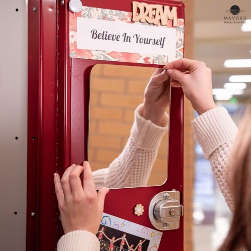 Mavoro 2-Pack Magnetic Acrylic Locker Mirrors