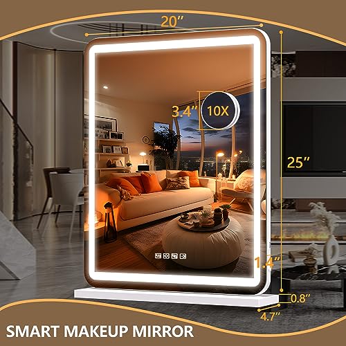 Smart Touch LED Vanity Mirror with Bluetooth Speaker