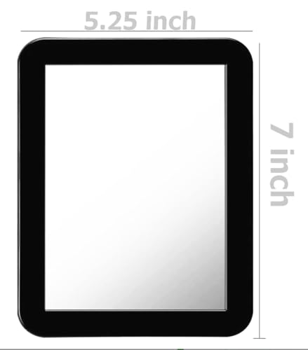 Magnetic Handheld Locker Mirror - 5" x 7