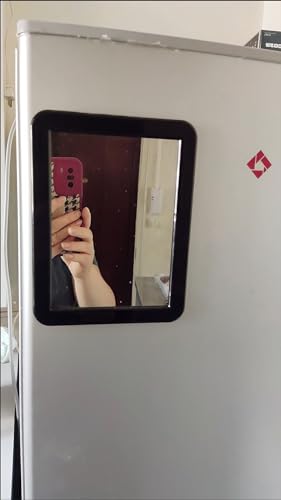 Magnetic Handheld Locker Mirror - 5" x 7