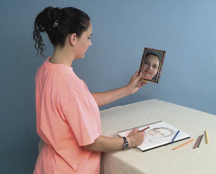 Acrylic Magnetic Back Mirror with Rounded Corners