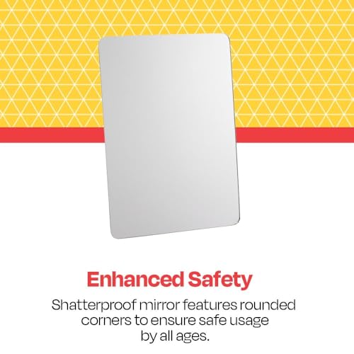Acrylic Magnetic Back Mirror with Rounded Corners