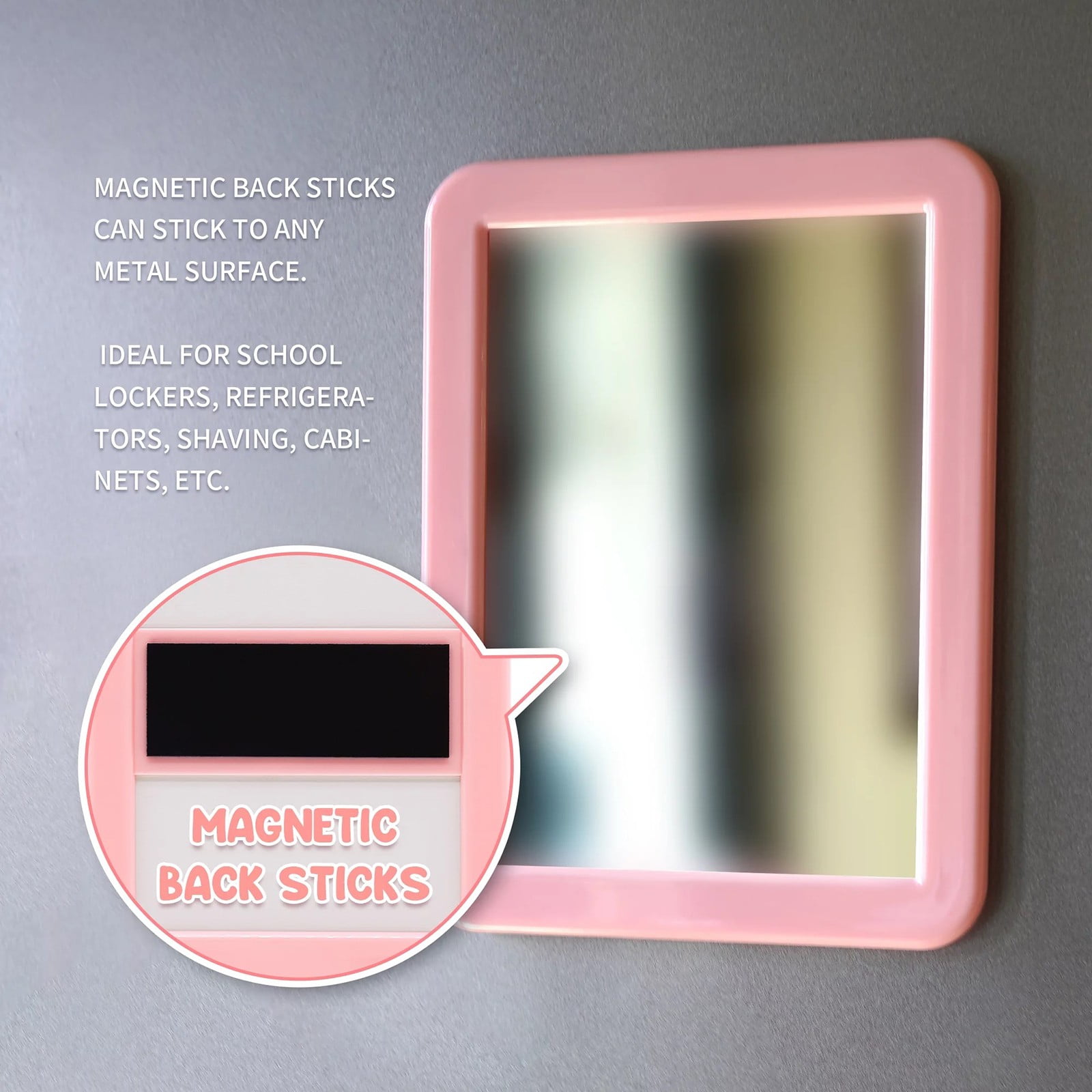 Huaai Magnetic Mirror with Light - Easy Mount