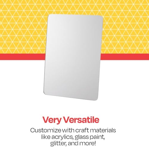 Acrylic Magnetic Back Mirror with Rounded Corners
