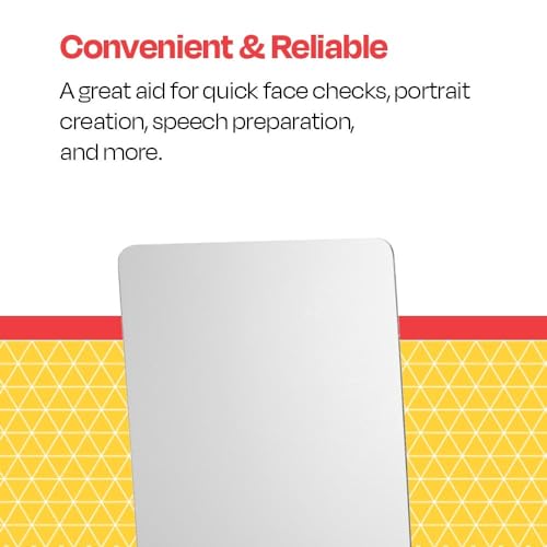 Acrylic Magnetic Back Mirror with Rounded Corners