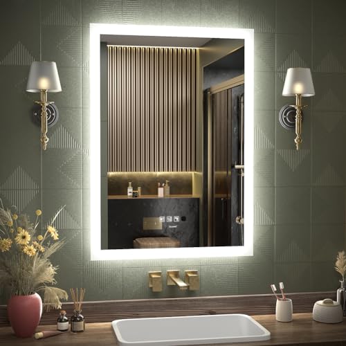 GANPE 20x28" LED Motion Sensor Bathroom Mirror