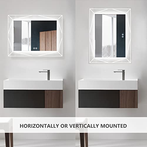 Smart LED Bathroom Mirror with Bluetooth Speaker
