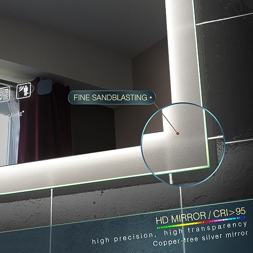 GANPE 20x28" LED Motion Sensor Bathroom Mirror