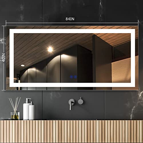 Smart LED Bathroom Mirror with Bluetooth Speaker