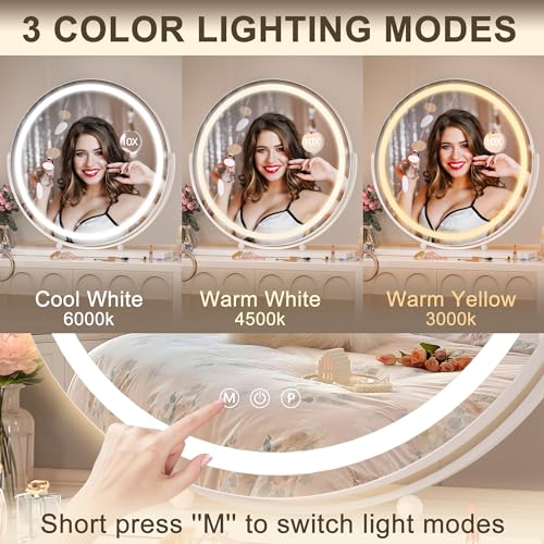 Hasipu 24" LED Vanity Mirror with Bluetooth