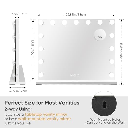 Hollywood Vanity Mirror with Lights and Bluetooth Speaker