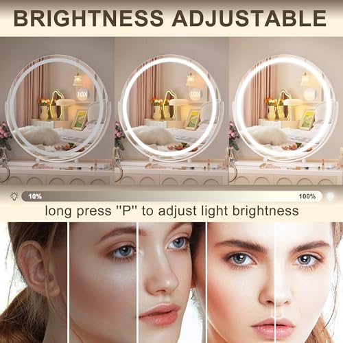 Hasipu 24" LED Vanity Mirror with Bluetooth