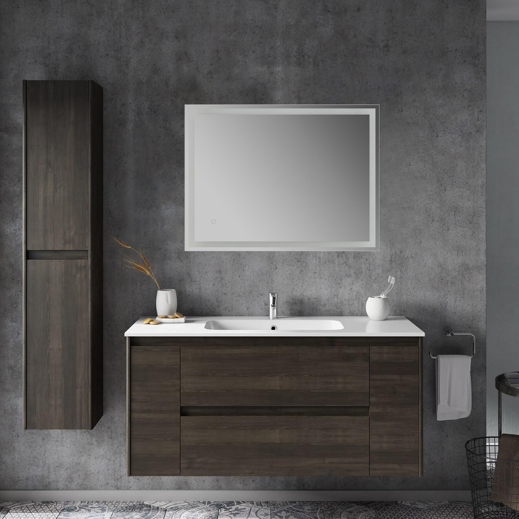 Frameless Antifog Backlit Bathroom Vanity Mirror