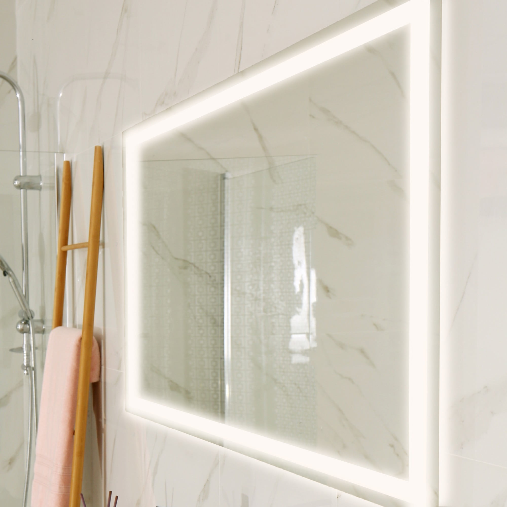Frameless Antifog Backlit Bathroom Vanity Mirror