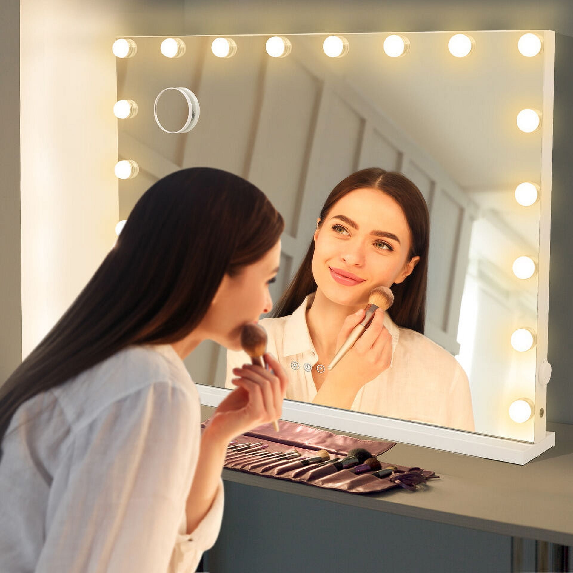 Hollywood Vanity Mirror with Lights and Magnification