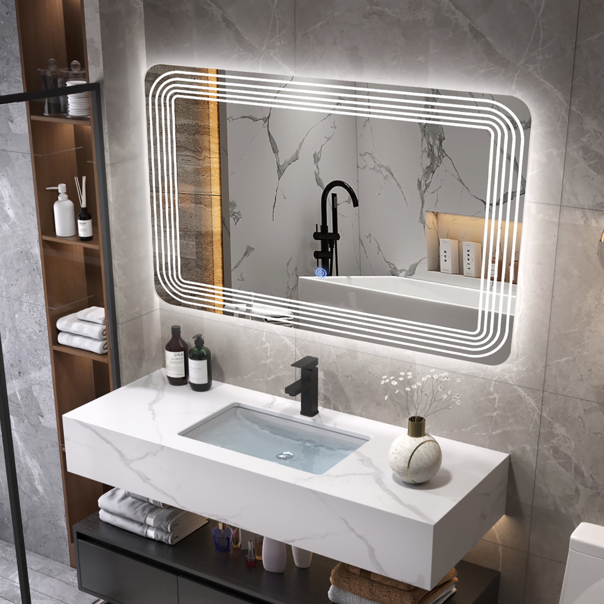 Dimmable Touch LED Mirror with 3 Colors