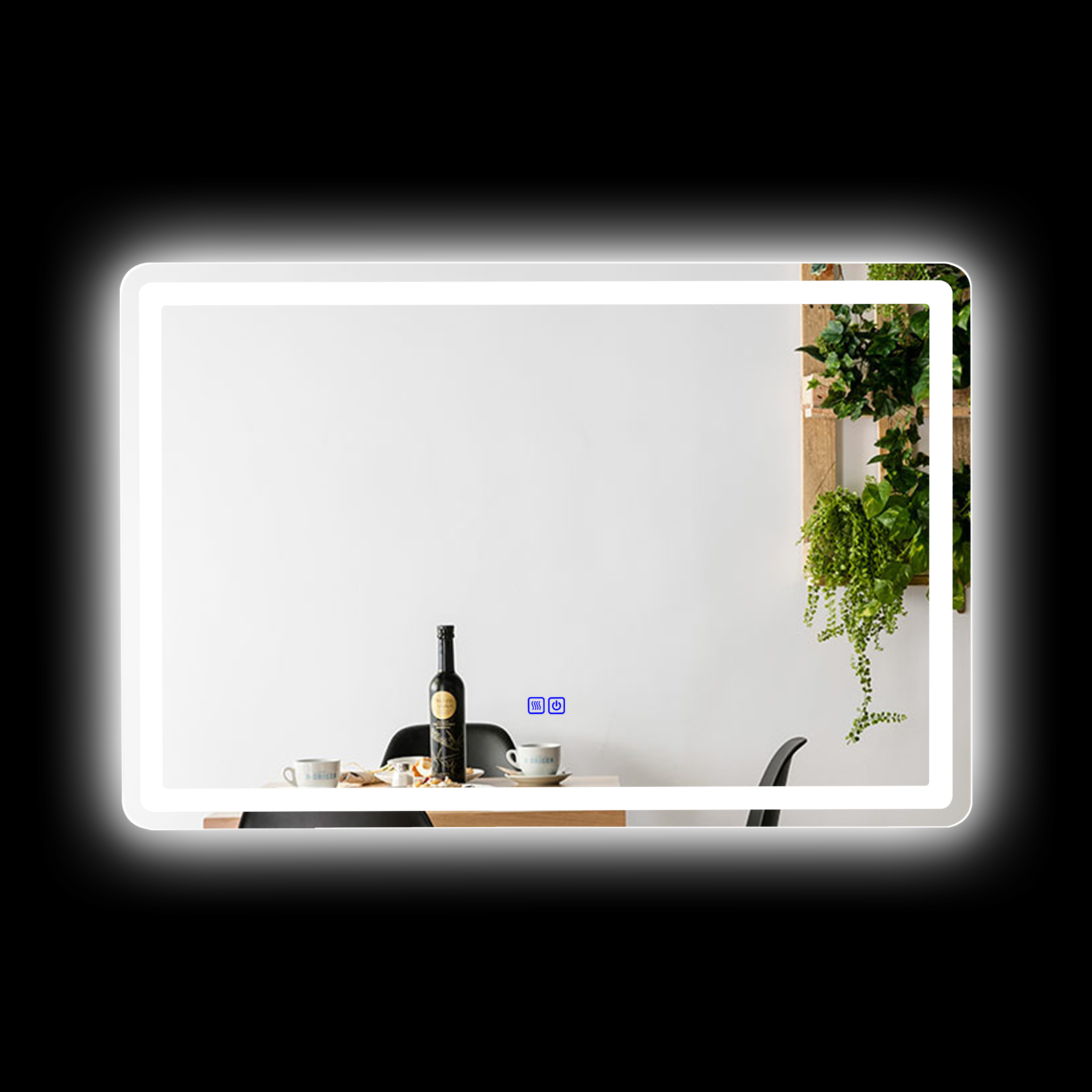 Backlit LED Touchscreen Mirror with 3 Color Temperatures
