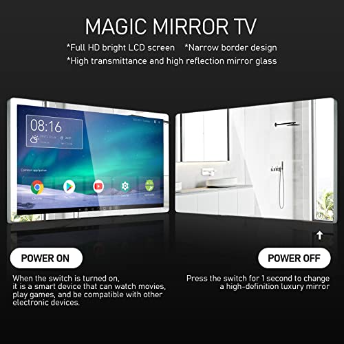 21.5" Smart Mirror TV with Touch Screen Control