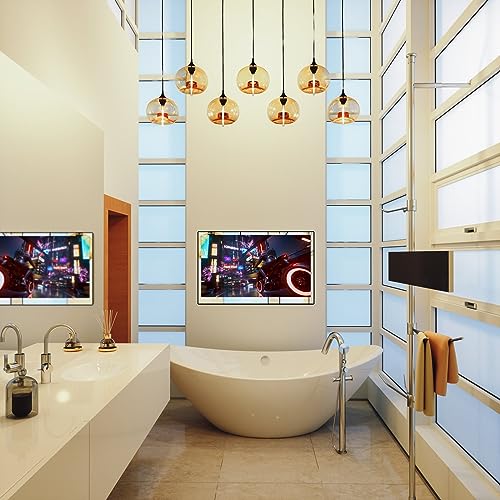 32" Smart LED Bathroom Mirror with Touchscreen