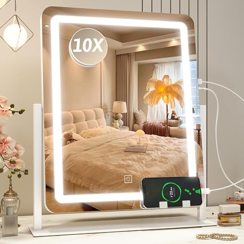ROLOVE LED Makeup Mirror with Touch Controls