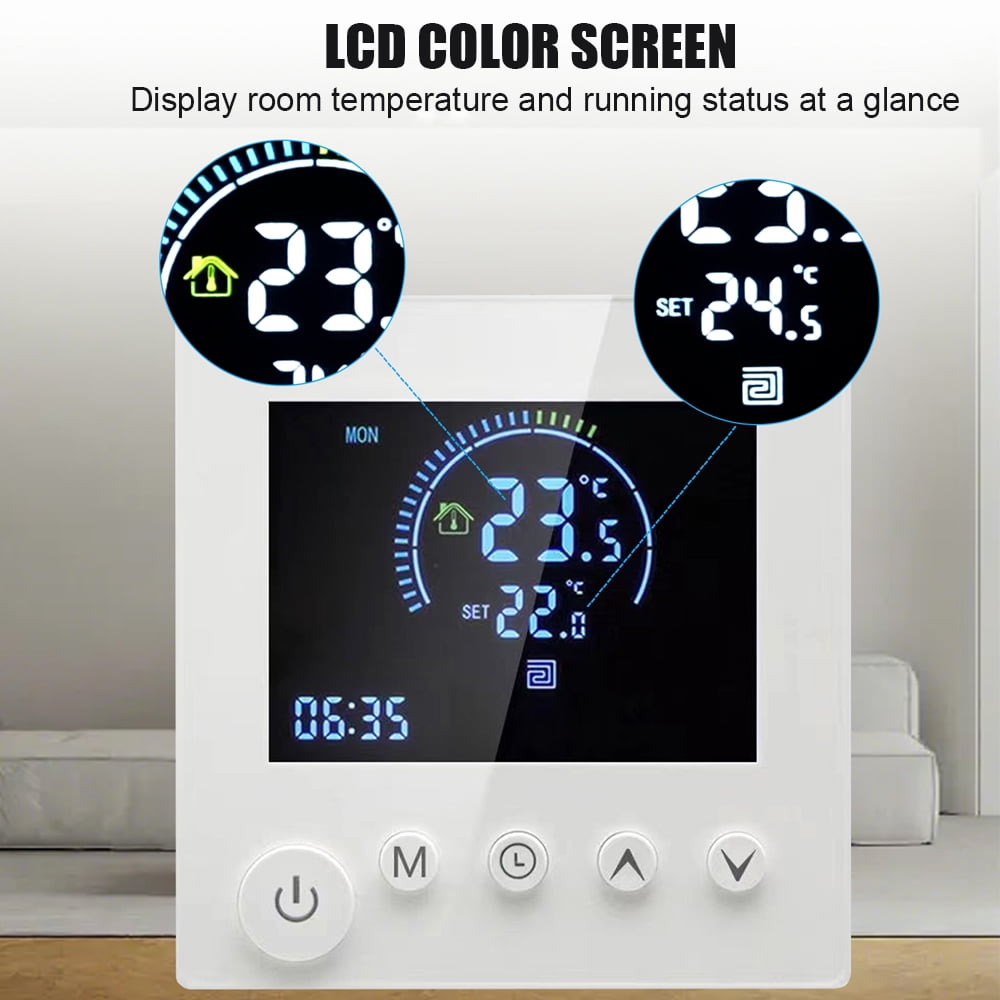 Pinnaco WiFi Smart Thermostat with LCD Display