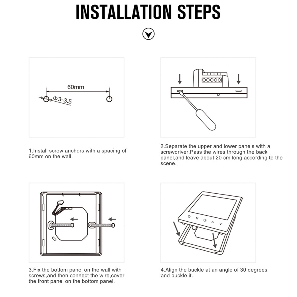 Pinnaco WiFi Smart Thermostat with LCD Display