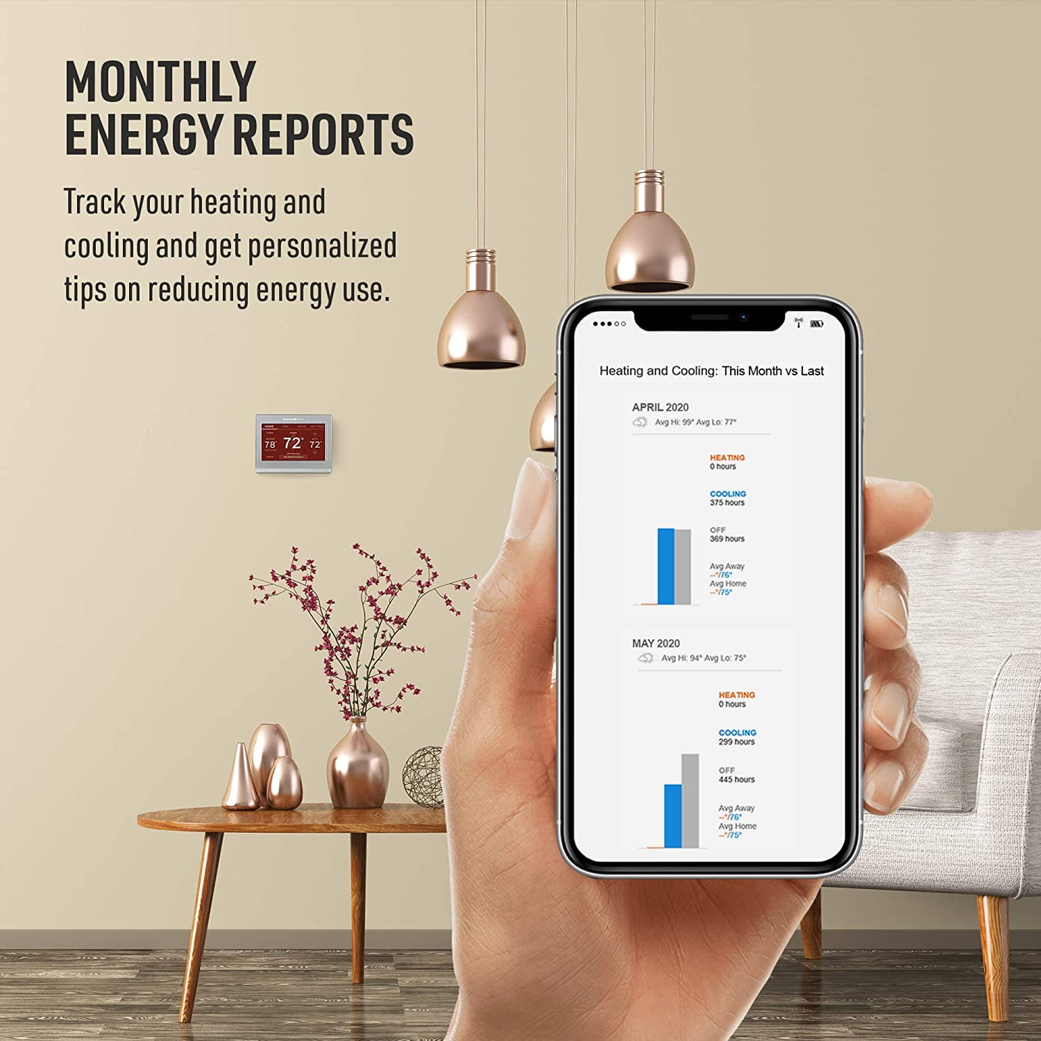 Honeywell Wi-Fi Smart Color Thermostat, Alexa Compatible