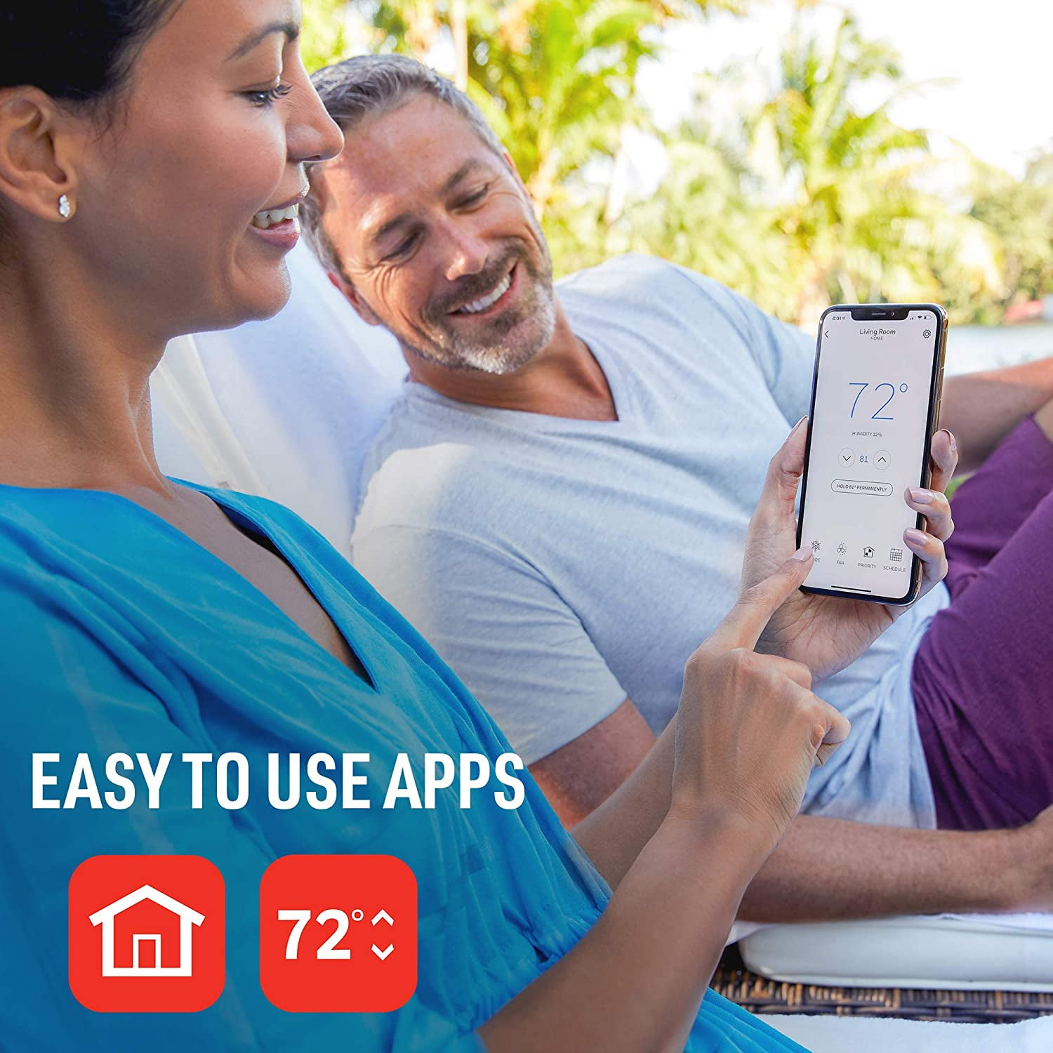 Honeywell Wi-Fi Smart Color Thermostat, Alexa Compatible