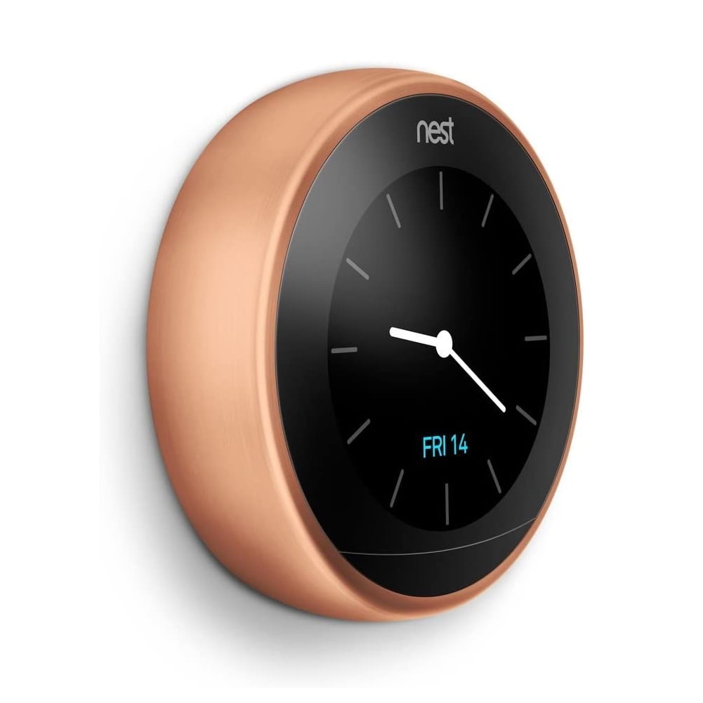 Nest Learning Thermostat 3rd Gen - Copper, Alexa Compatible