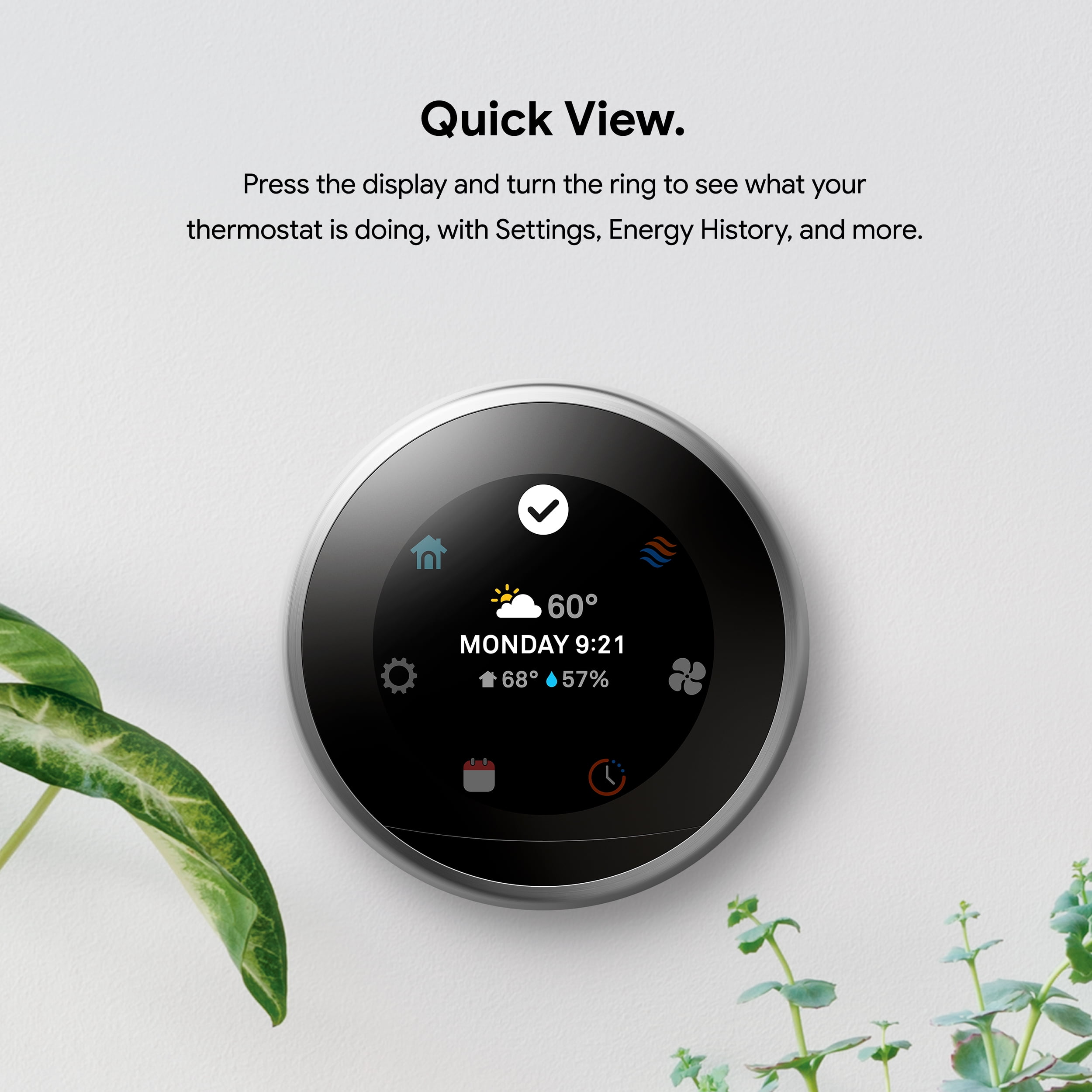 Google Nest Learning Thermostat - 3rd Gen Black