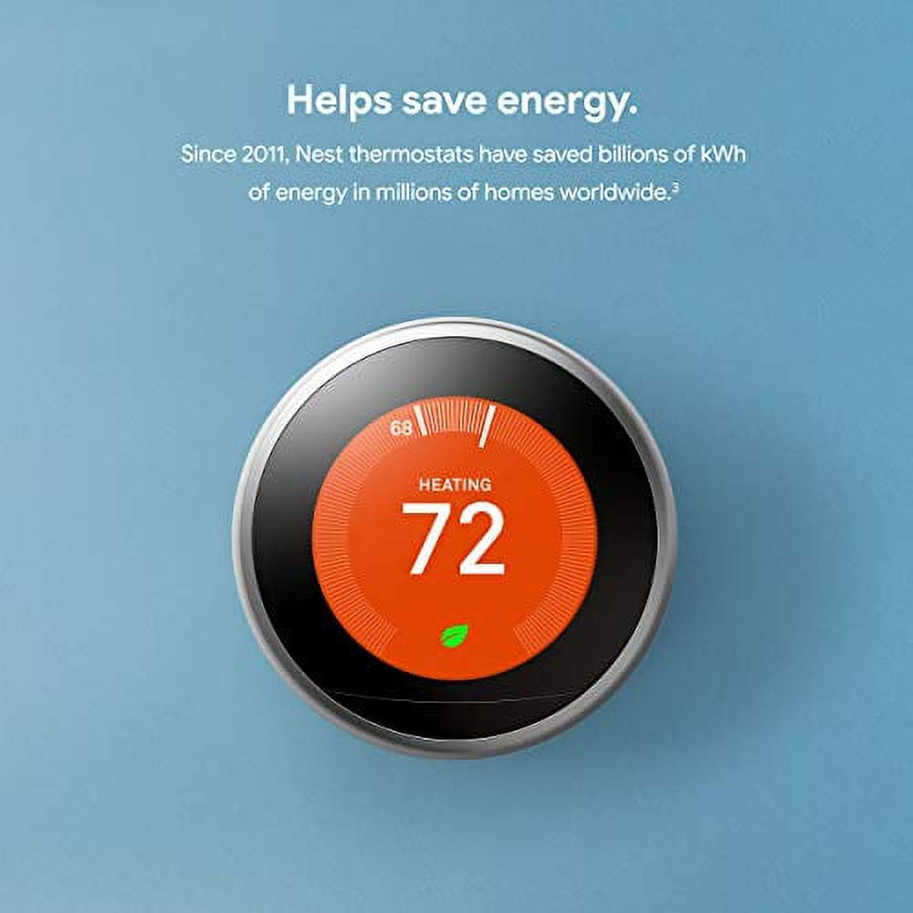 Google Nest Learning Thermostat - Alexa Compatible Copper