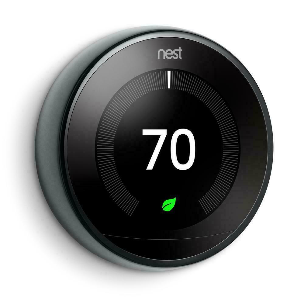Nest Learning Thermostat 3rd Gen - Mirror Black