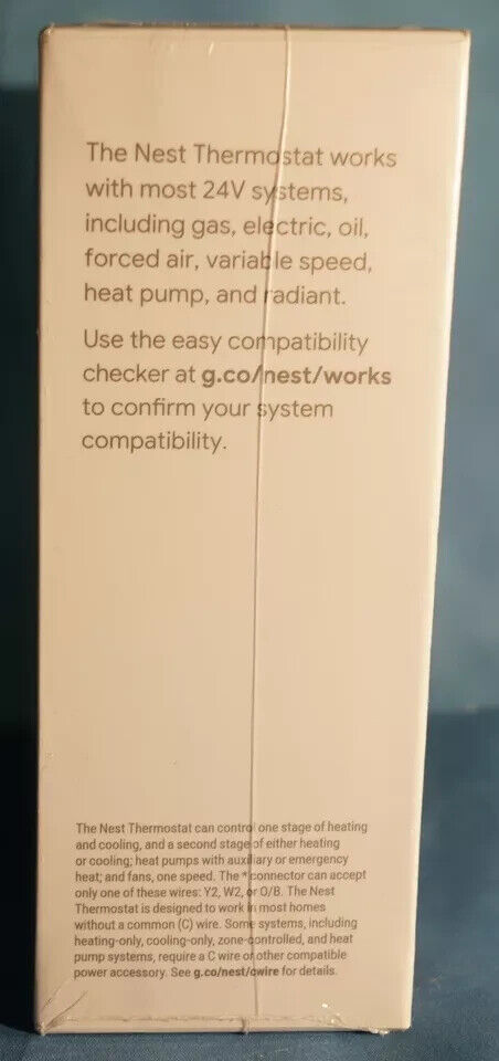 Google Nest Snow Smart Programmable Thermostat w/ WiFi