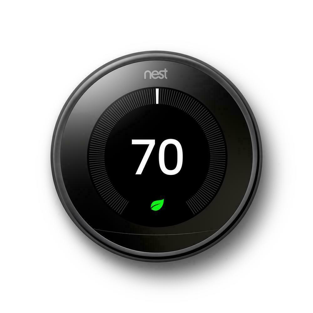 Nest Learning Thermostat 3rd Gen - Mirror Black