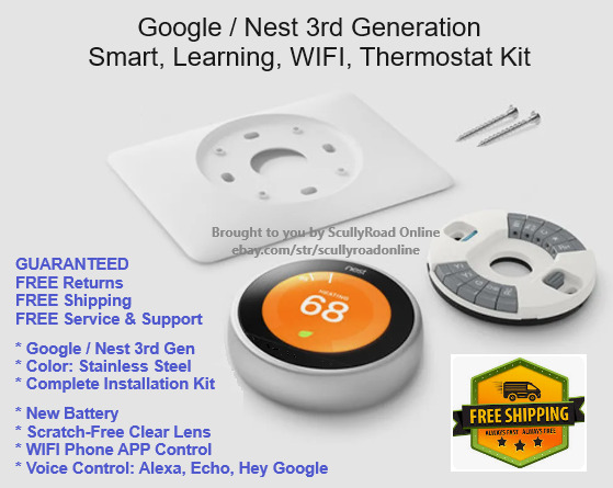 Google Nest Learning Thermostat 3rd Gen - Smart