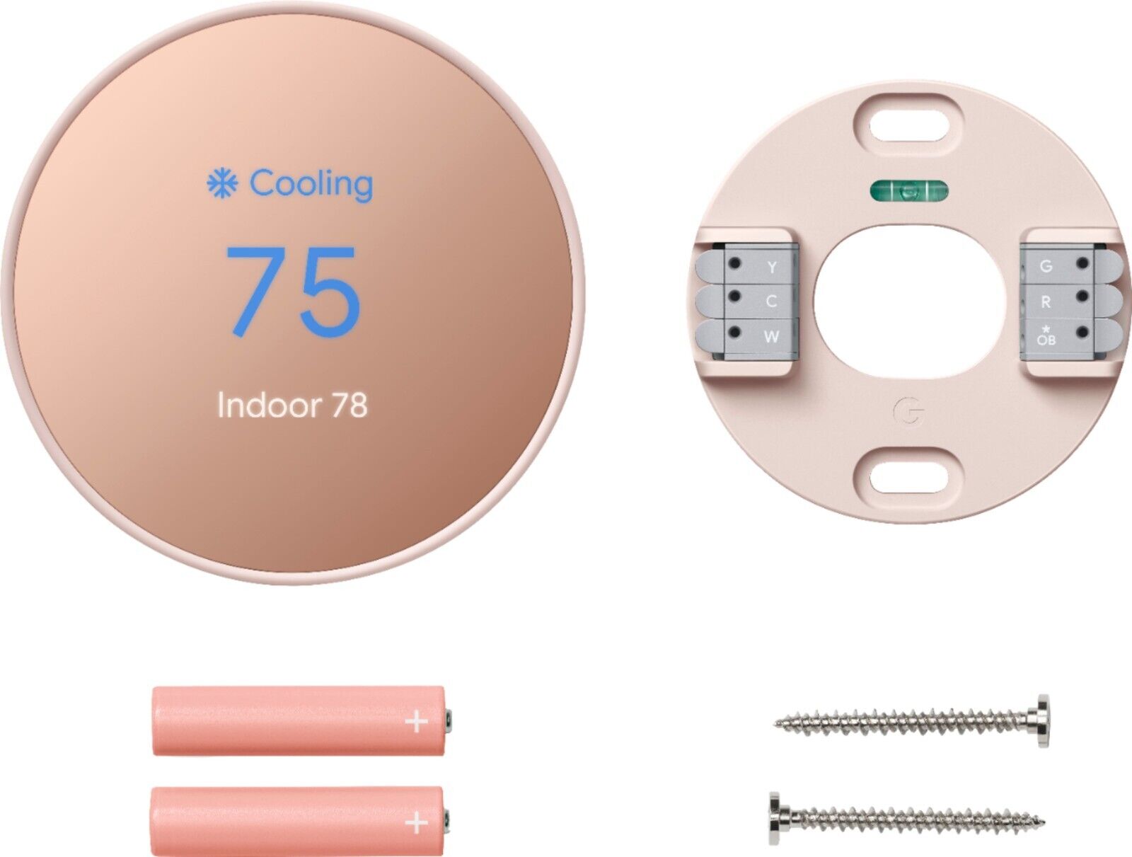 Google Nest WiFi Smart Thermostat - Sand/Rose