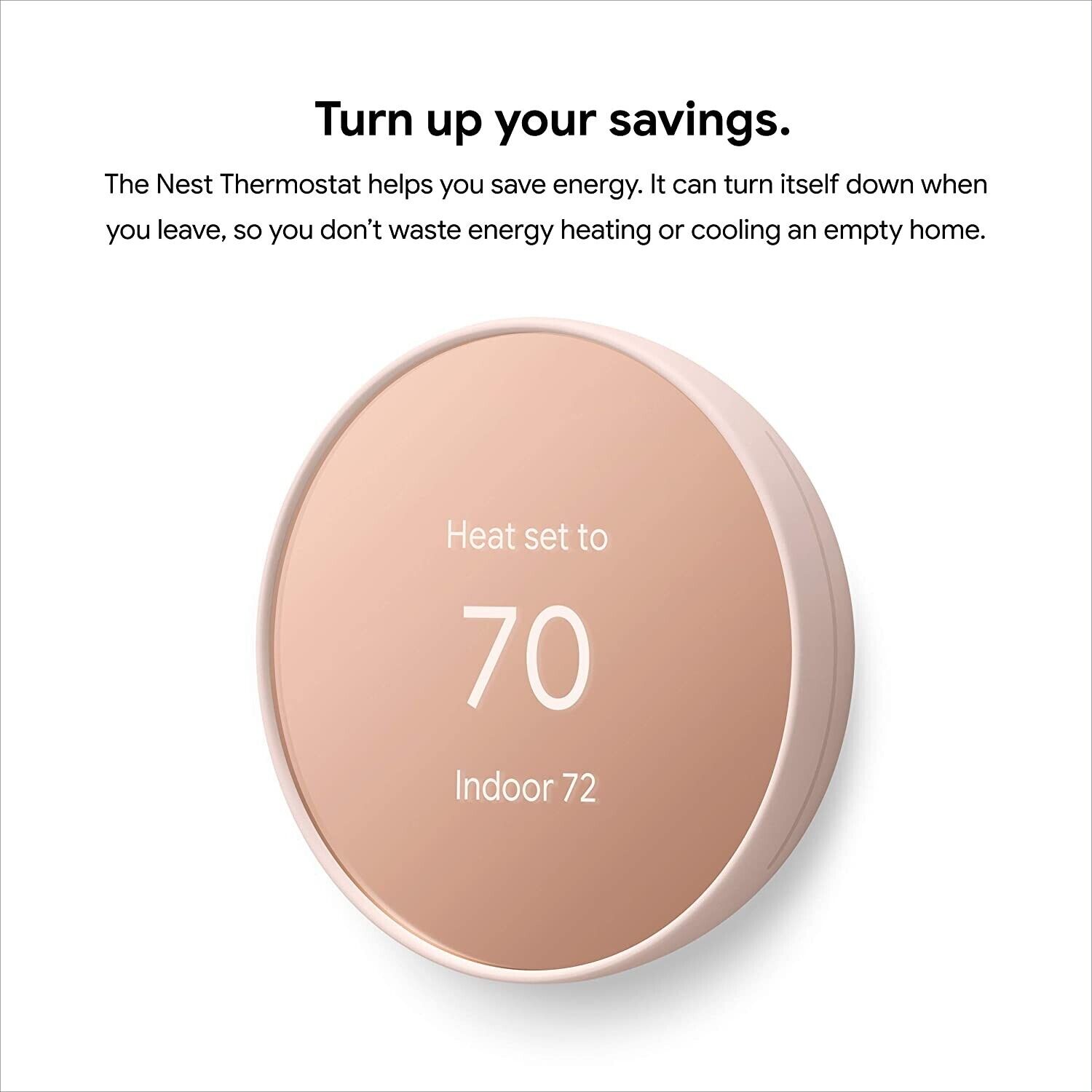 Google Nest WiFi Smart Thermostat - Sand/Rose