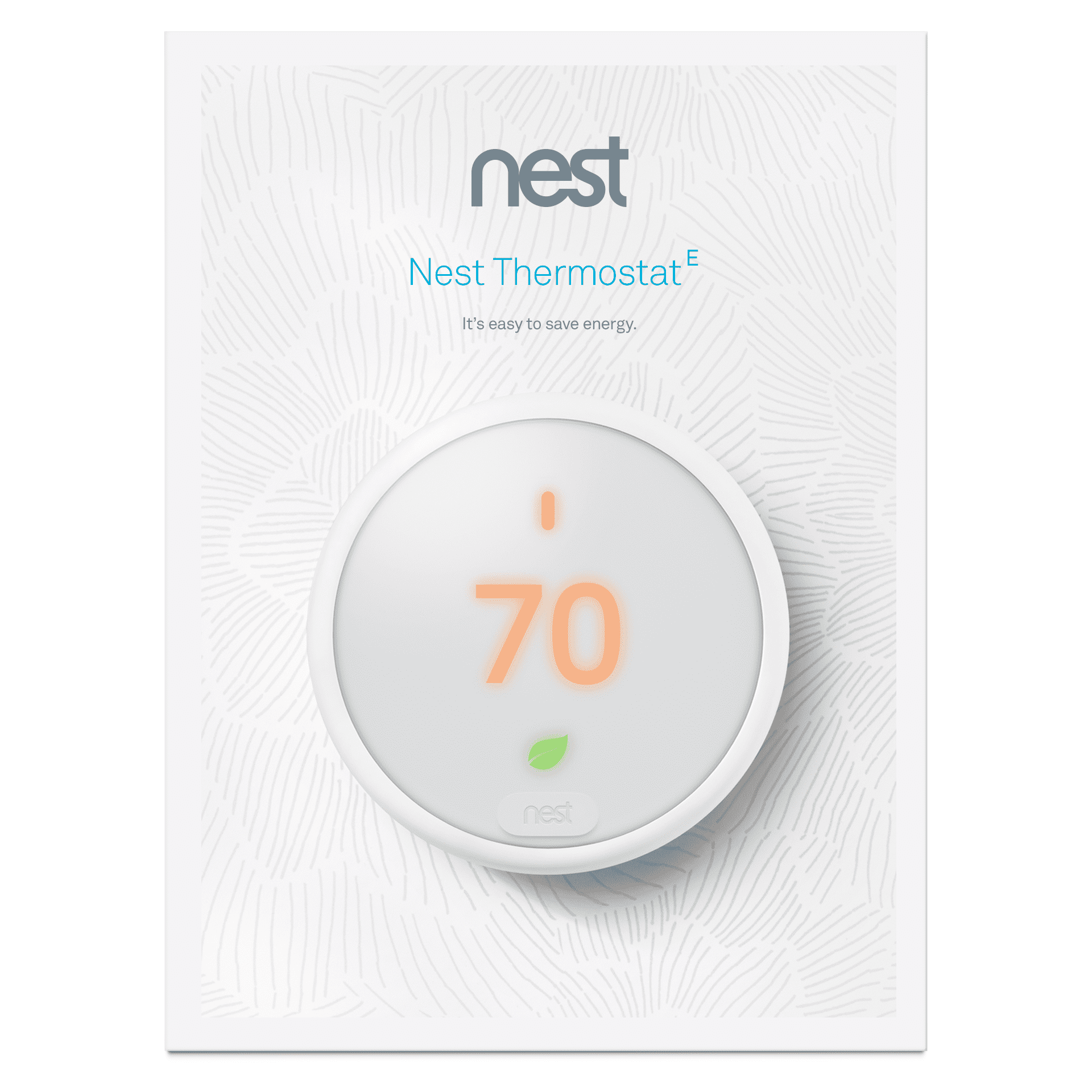 Nest E Smart Thermostat - White Edition