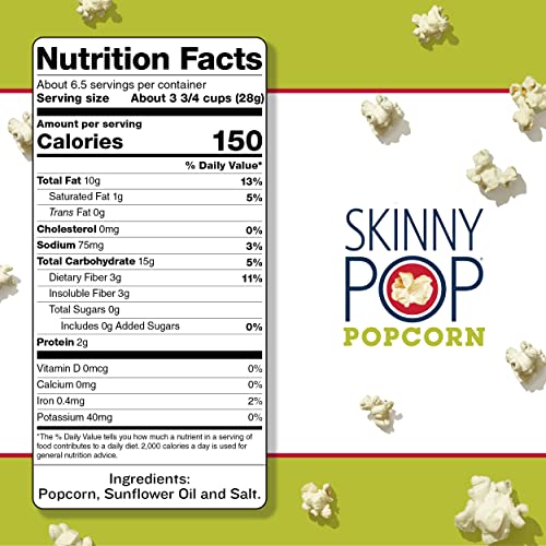 SkinnyPop Gluten-Free Vegan Party Popcorn 6.7oz