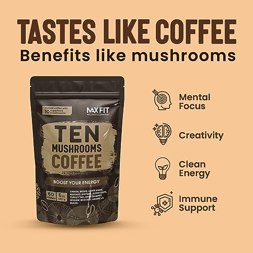 Organic Mushroom Coffee Blend for Focus & Gut Health