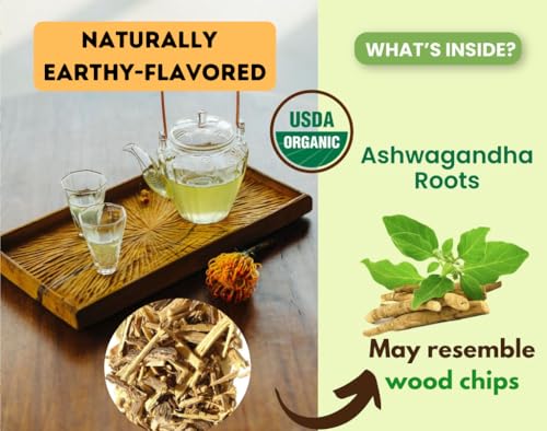 Tozzy Organic Ashwagandha Tea – 100 Pyramid Bags