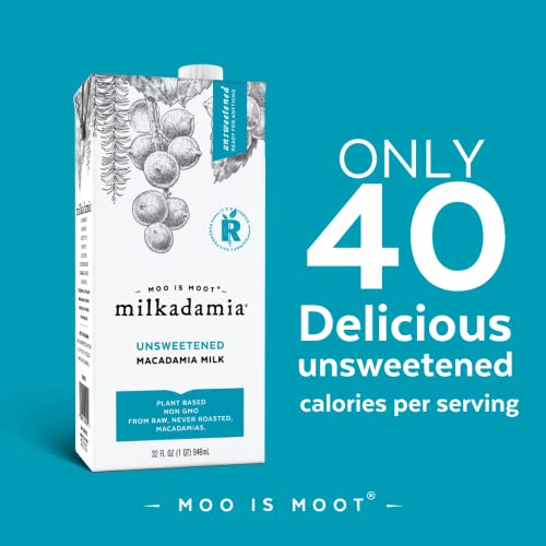 Milkadamia Unsweetened Macadamia Milk - 32 Fl Oz