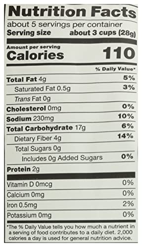 Organic Olive Oil & Sea Salt Popcorn, 5oz