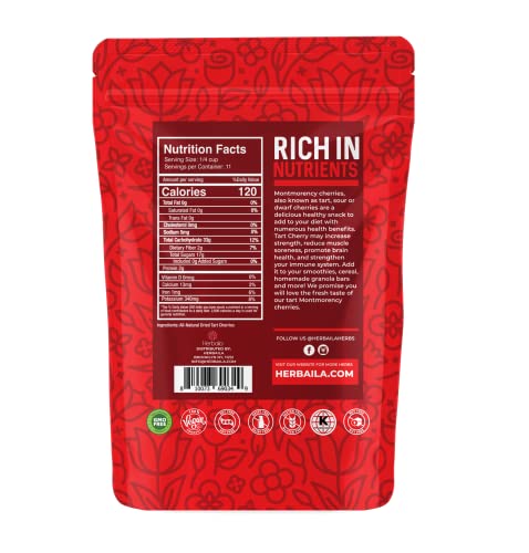 Organic Dried Montmorency Tart Cherries - 1lb