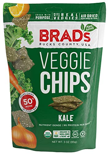 Brad's Organic Kale Veggie Chips - Pack of 3