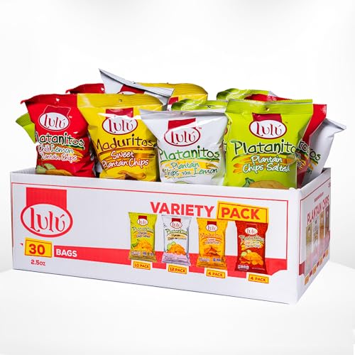 Lulu Assorted Vegan Plantain Chips Variety Box