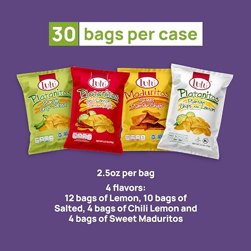 Lulu Assorted Vegan Plantain Chips Variety Box