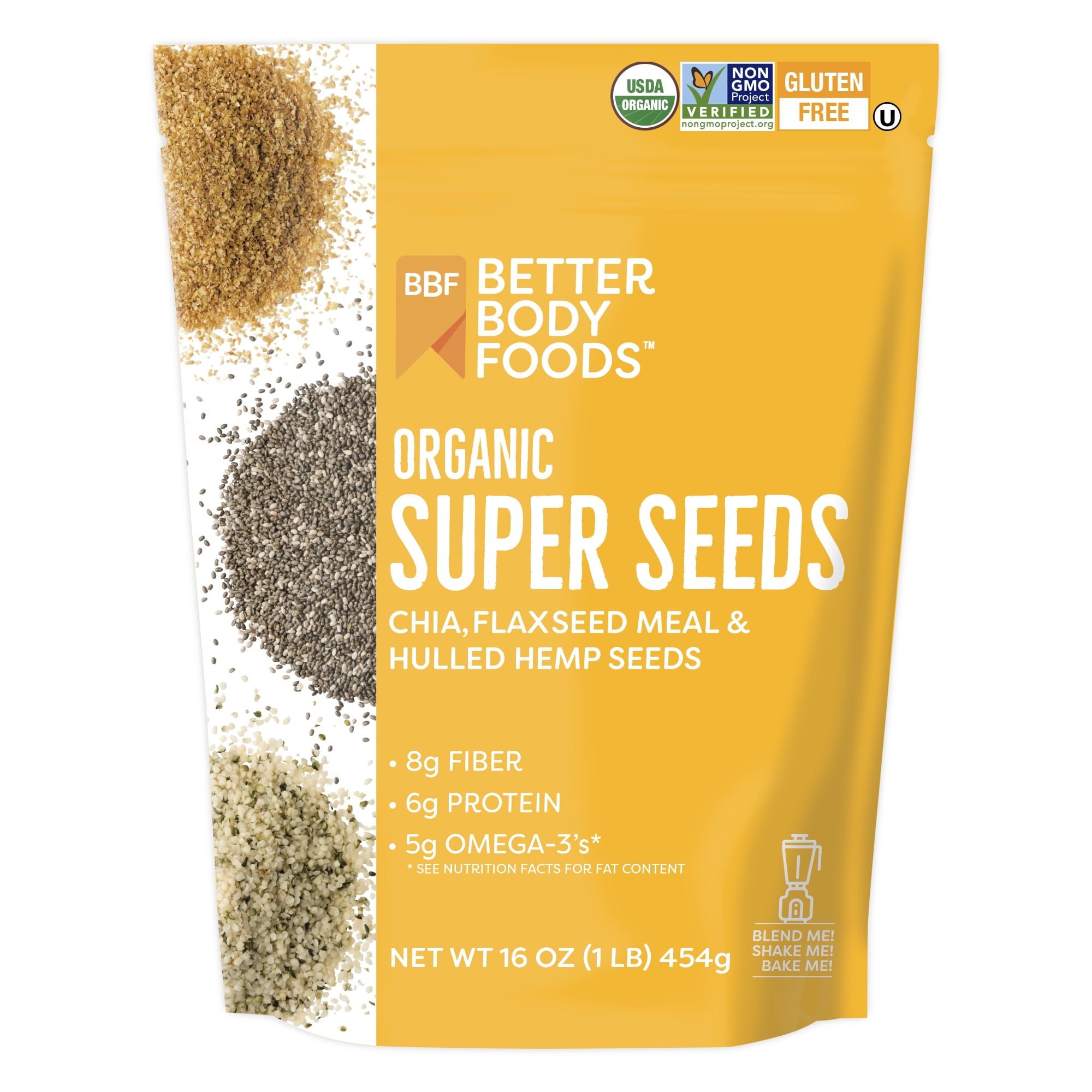 BetterBody Organic Super Seeds Mix - 1lb