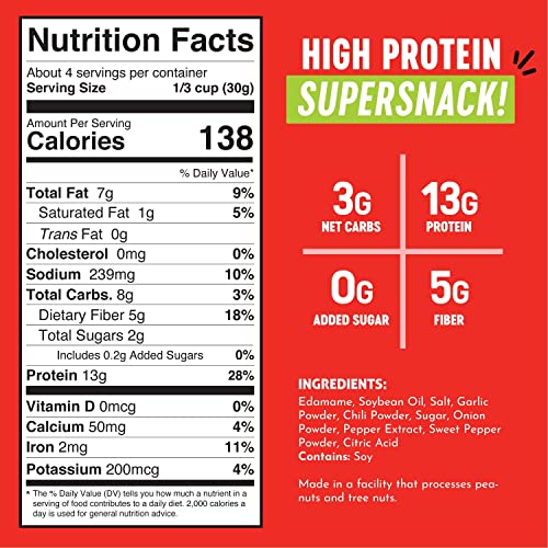 Sriracha Crunchy Roasted Edamame Protein Snack 3-Pack