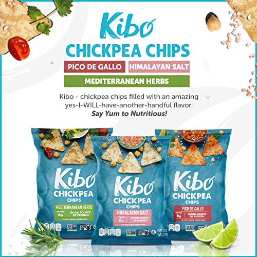 Kibo Chickpea Chips - High Protein, Flavor Variety